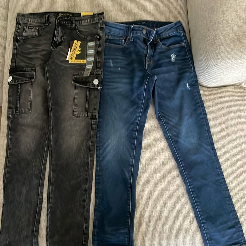 Skinny Jeans Bundle for boys Aeropostale and Rocawear